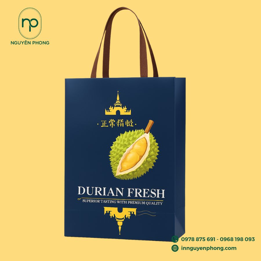 In túi giấy đựng sầu riêng giá rẻ