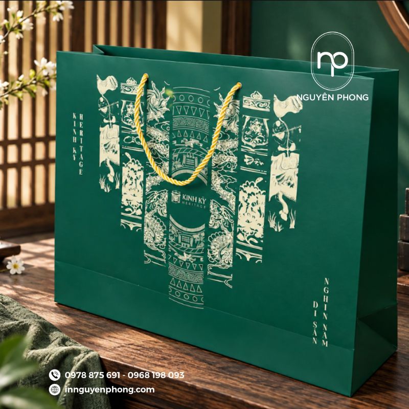 In mẫu túi giấy giá rẻ tại Nguyên Phong
