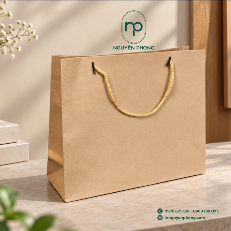 In mẫu túi giấy giá rẻ tại Nguyên Phong