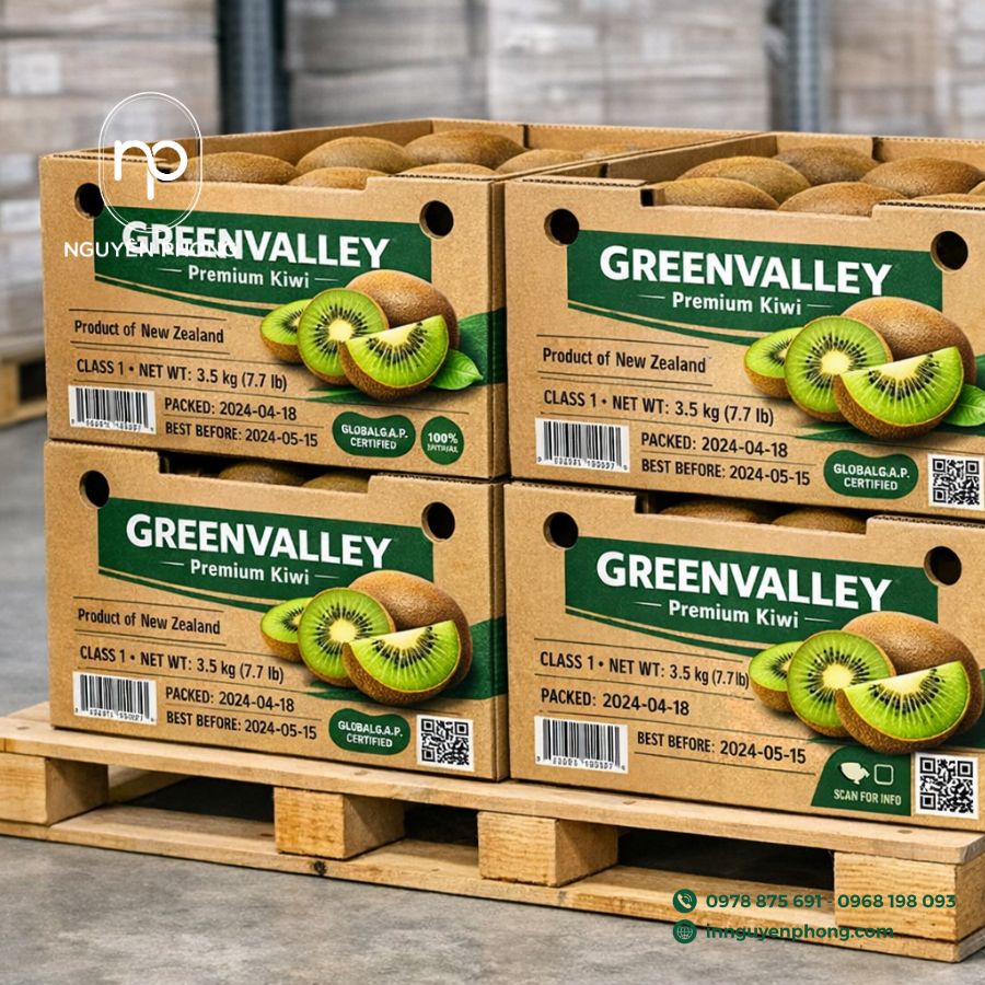 hộp giấy đựng kiwi