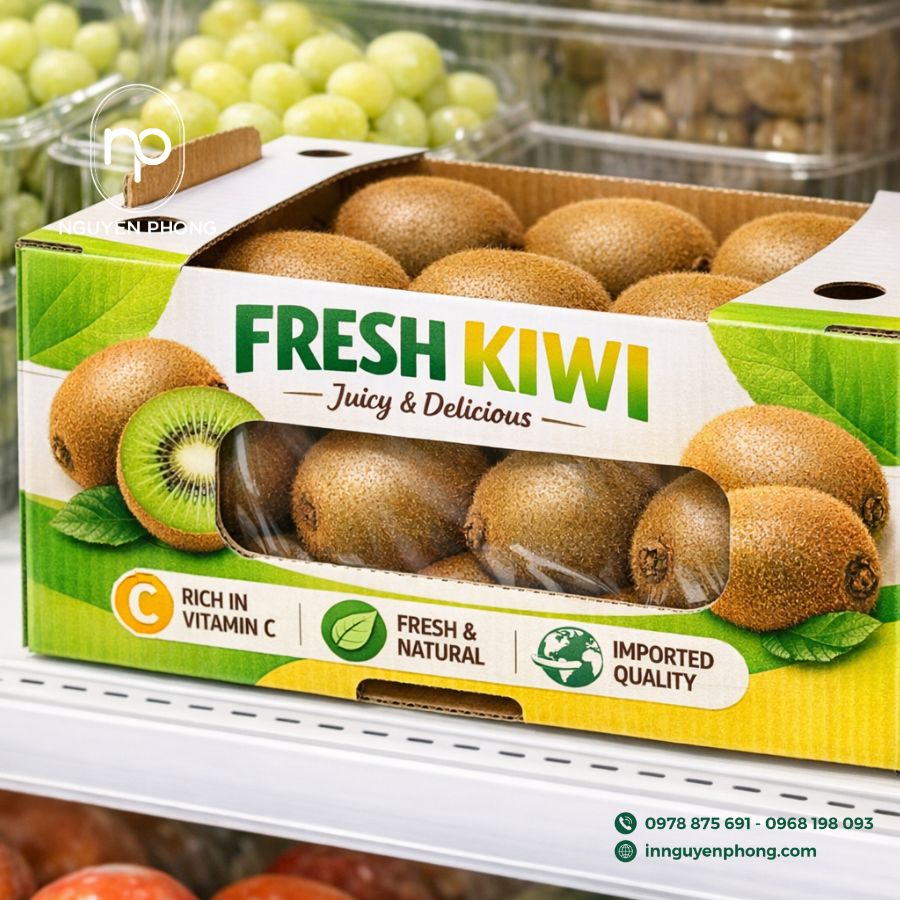 hộp giấy đựng kiwi
