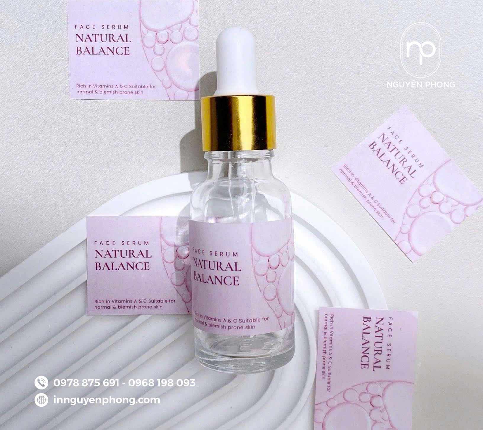 In tem nhãn lọc huyết thanh bằng decal nhựa