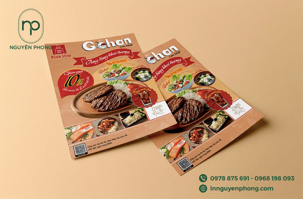 Mẫu thiết kế tờ rơi quảng cáo đẹp - In tờ rơi giá tốt tại Hà Nội