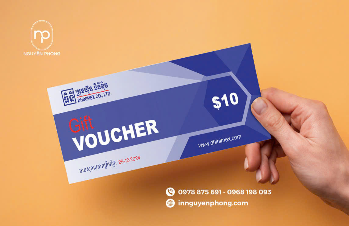 Một thiết kế voucher đơn giản