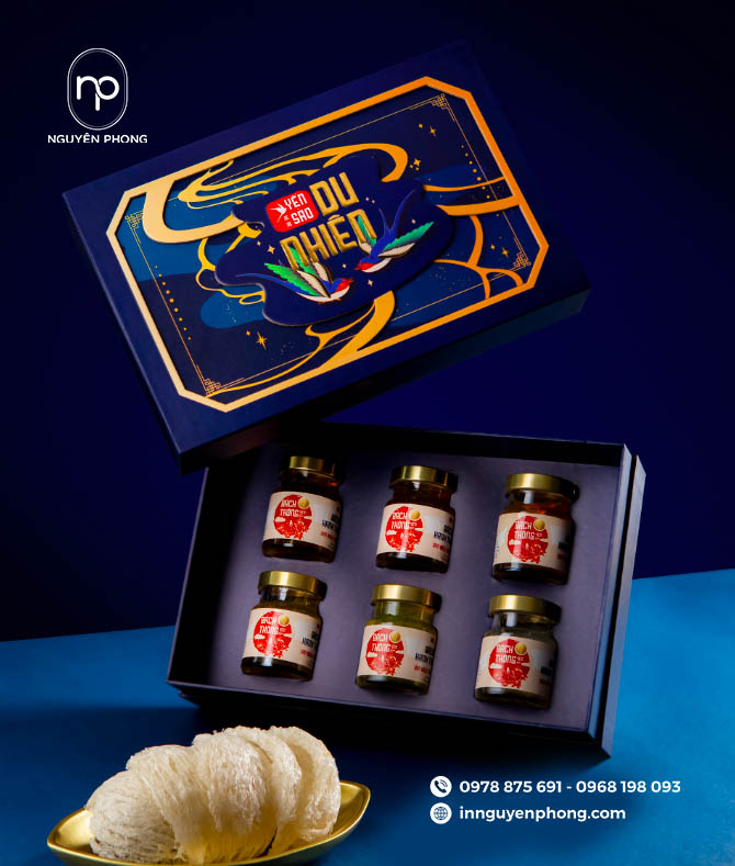 Hộp yến tâm dương tại xưởng in Nguyên Phong