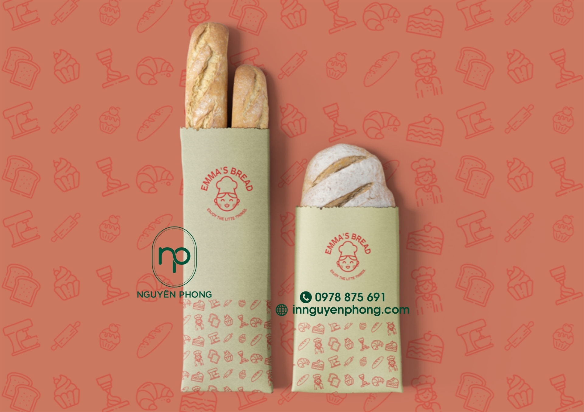 Tư vấn mua túi giấy đựng bánh mì giá rẻ, thiết kế đẹp xu hướng 2021
